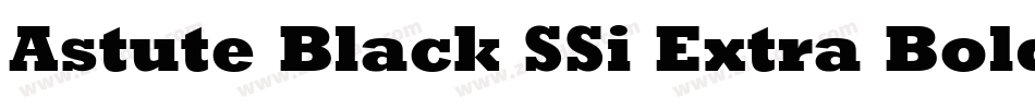 Astute Black SSi Extra Bold字体转换
